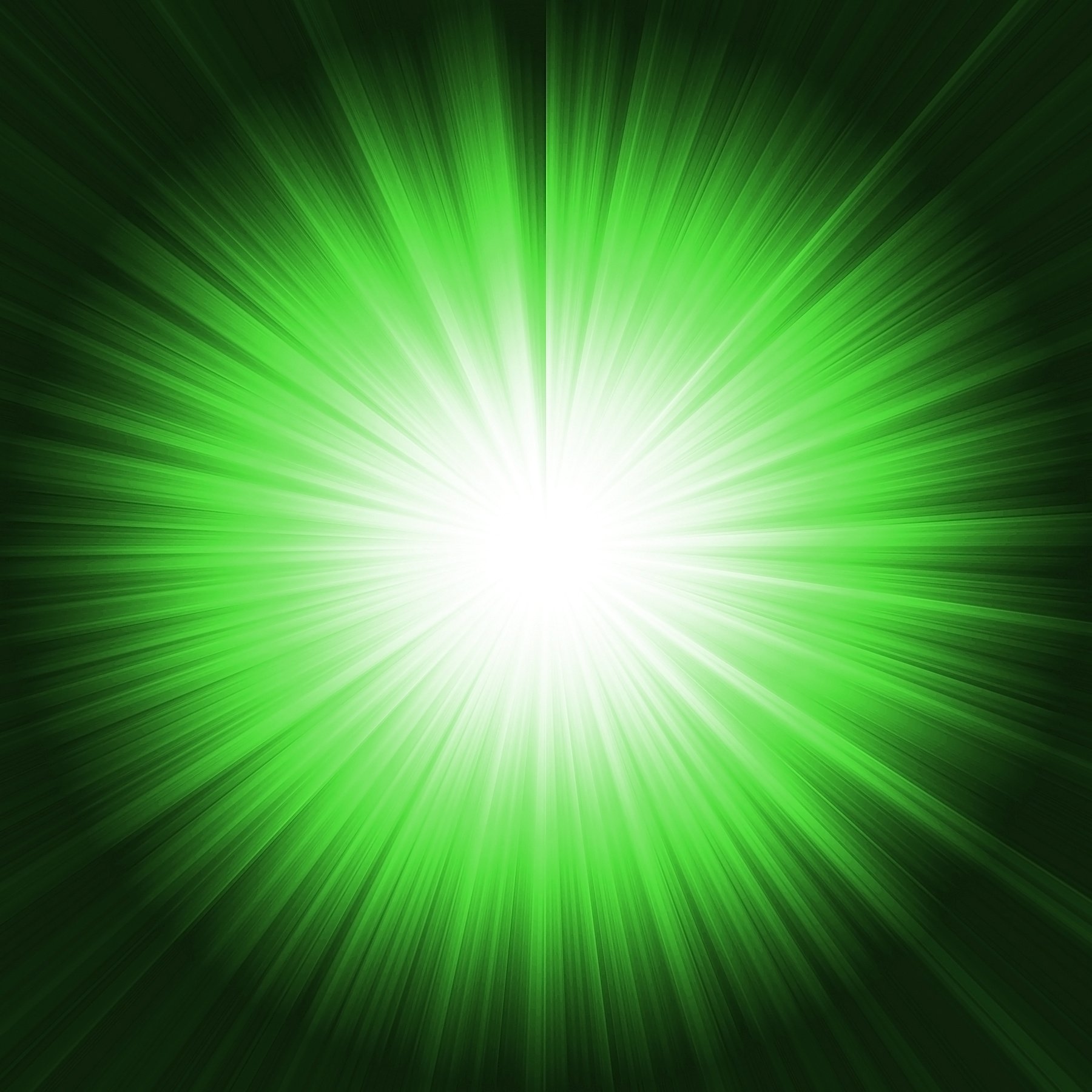 Green color design with a burst